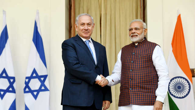 בנימין נתניהו ונרנדרה מודי