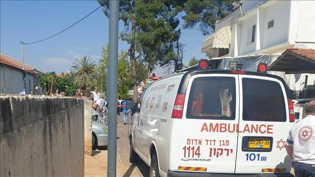 זירת אירוע הדקירה בראש העין, 30 באפריל 2020 