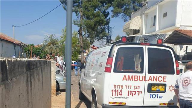 זירת אירוע הדקירה בראש העין, 30 באפריל 2020 