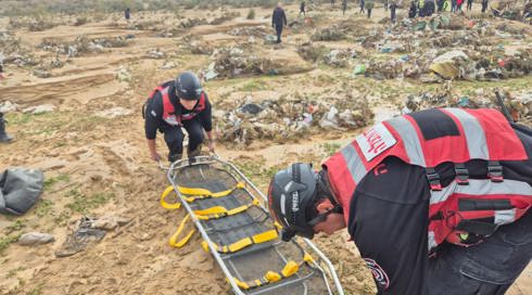 הגבר שנסחף בנחל בדרום אותר ללא רוח חיים