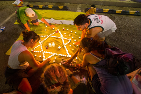מפגינים למען שחרור החטופים בעזה 28.10.23