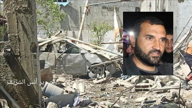 חוסאם אבו הרביד, על רקע מכוניתו לאחר החיסול, 17.05.21