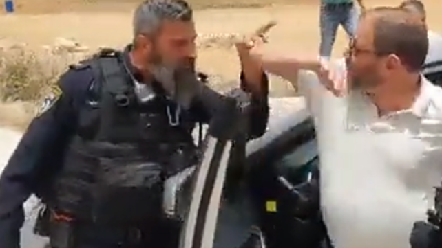 עופר כסיף בתיעוד המכה לשוטר