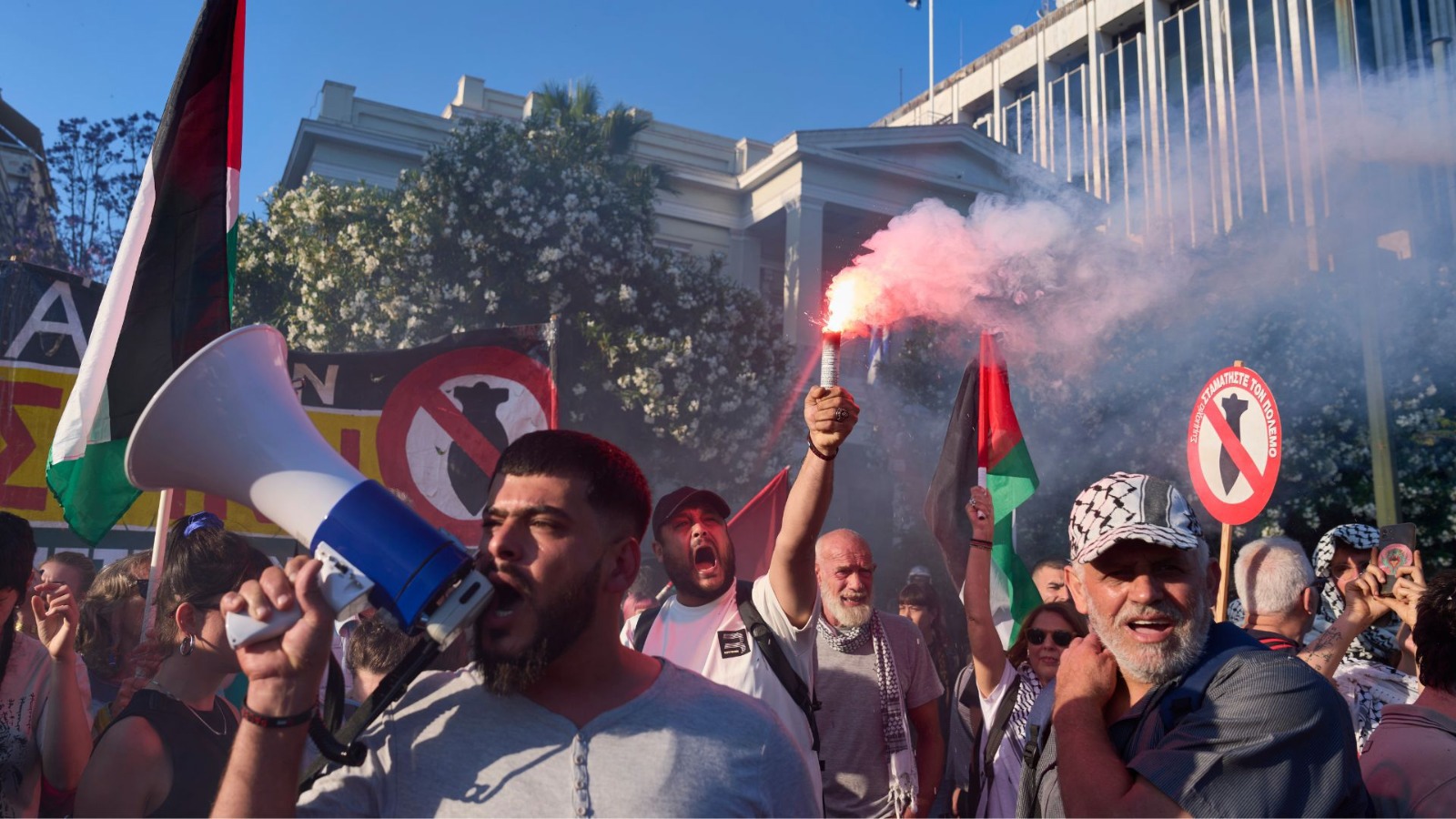 הפגנות פרו-פלסטיניות באתונה
