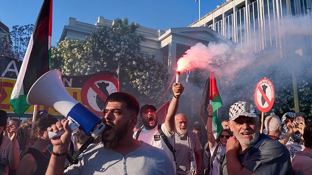 הפגנות פרו-פלסטיניות באתונה