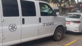 ניידת משטרה בזירת האירוע