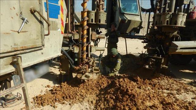 פעילות כוח צה"ל באזור בו אותרה המנהרה מרצועת עזה 21.10.20