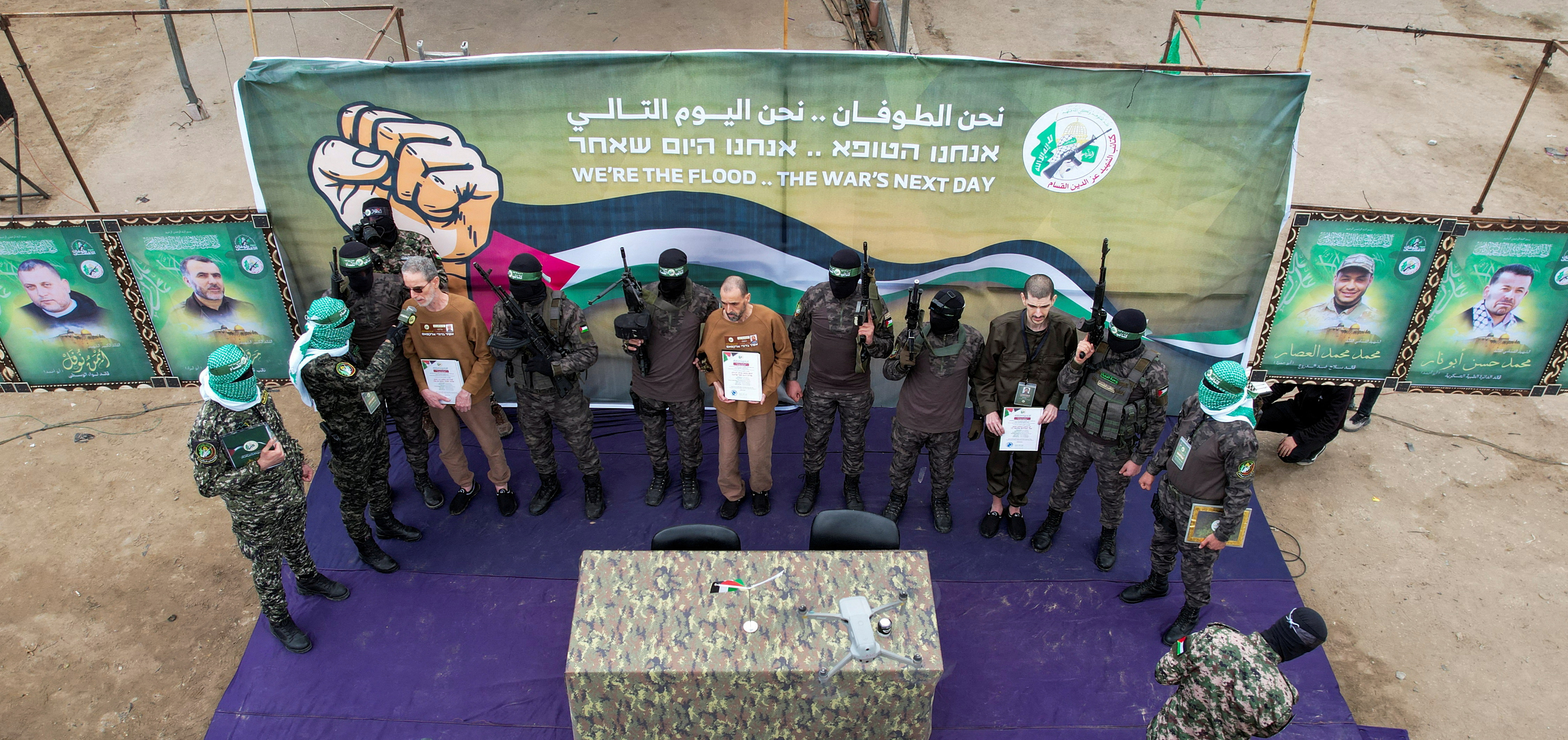 אור לוי, אלי שרעבי ואוהד בן עמי משתחררים משבי חמאס
