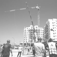 Site of crane collapse in Yavne