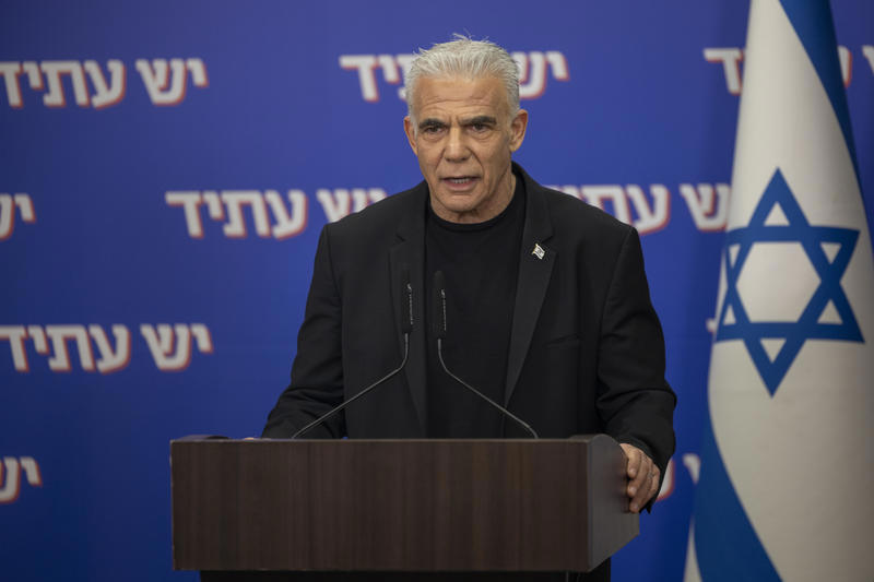 ראש האופוזיציה יאיר לפיד, מרץ 2026
