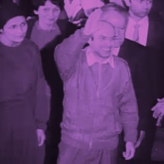 נתן שרנסקי ושמעון פרס
