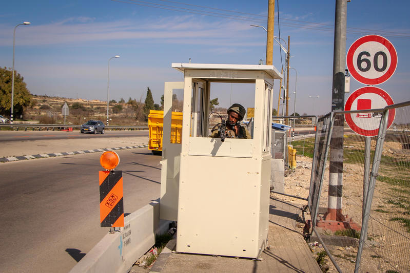 עמדת שמירה בגוש עציון, למצולם אין קשר לידיעה