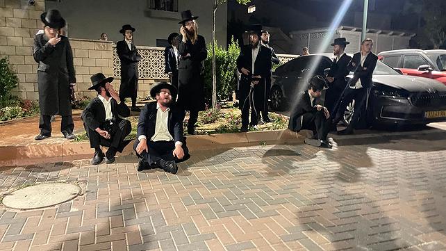 מפגנים חרדים באשקלון