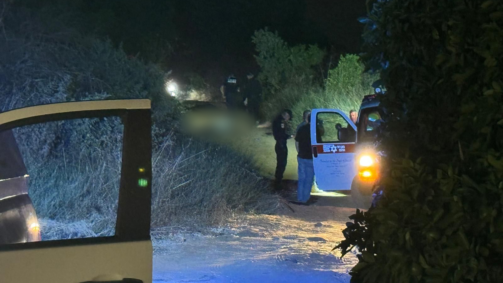 זירת מציאת גופה גבר ירוי פרדס חנה 1.7.24