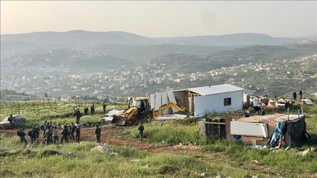 פינוי והריסת שישה מבנים בגבעות "קומי אורי" ו"תקומה" סמוך ליצהר, 22.04.20 
