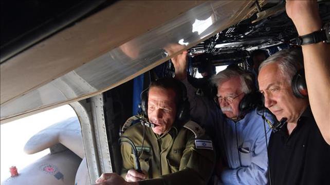 בנימין נתניהו וג'ון בולטון בסיור בבקעה