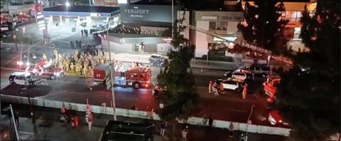 זירת האירוע בלוס אנג'לס
