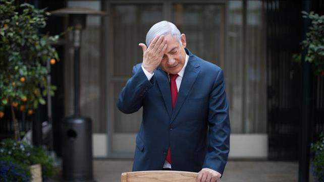 בנימין נתניהו במעון ראש הממשלה בבלפור ירושלים, 02.04.19