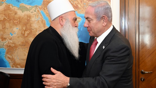 ראש הממשלה נתניהו ושייח' מוואפק טריף, השבוע