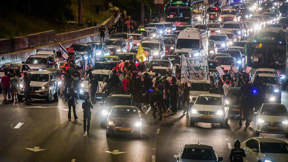 הפגנה מפגינים איילון חוסמים חסימה 11.5.24