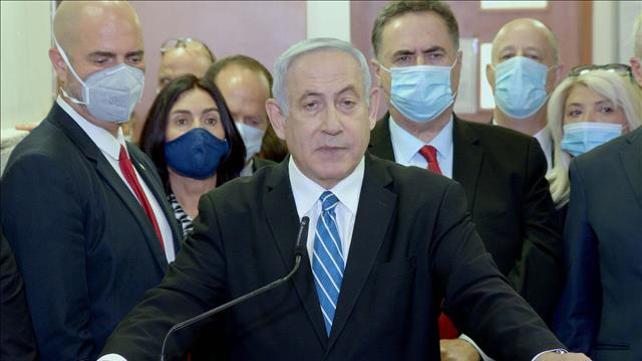ראש הממשלה בנימין נתניהו נואם בבית המשפט המחוזי בירושלים, 24.05.20