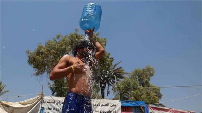 עיראק בגדאד חום מים מקלחת