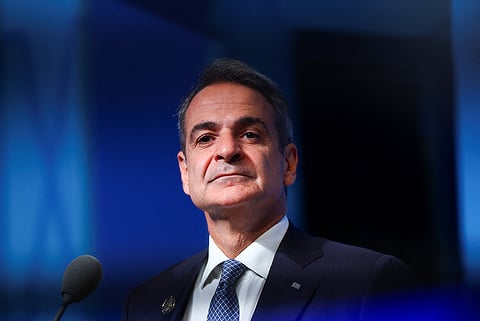ראש ממשלת יוון קיריאקוס מיצוטאקיס בפסגת נאט