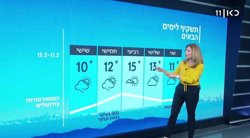 התחזית: גשם מקומי עד הצהריים