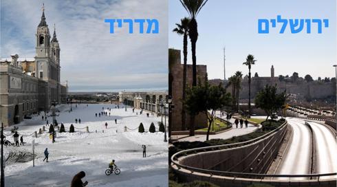 שמש בירושלים, שלג במדריד: התנודות הקיצוניות של ינואר 2021