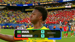 تعادل البرازيل والمغرب