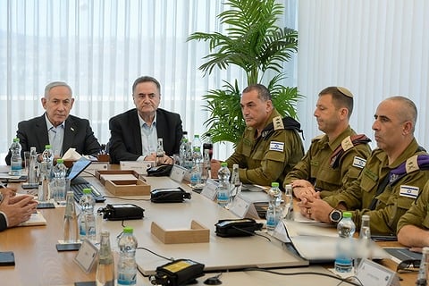 הערכת המצב בהשתתפות ראש הממשלה נתניהו, שר הביטחון ישראל כ