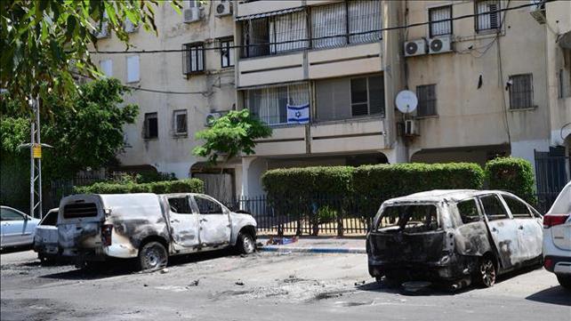 כלי רכב שהוצתו בלוד, 12.05.21