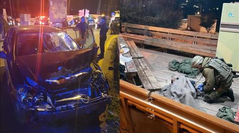 פיגוע דריסה בבנימין: חייל נפצע בינוני