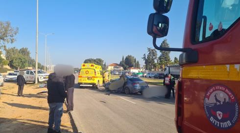 גבר כבן 50 נהרג בתאונה באשדוד