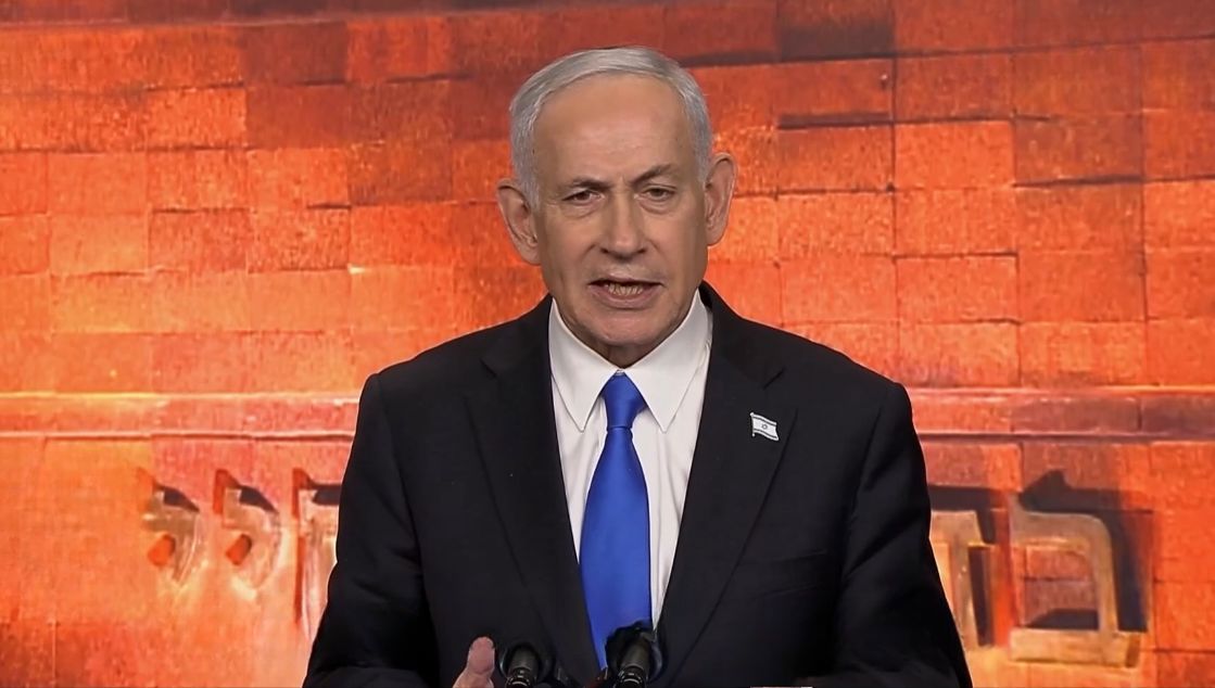 ראש הממשלה בנימין נתניהו בטקס יום השואה ביד ושם, אפריל 2026