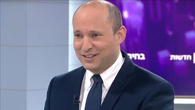 נפתלי בנט באולפן כאן חדשות