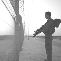 Soldier faces Gaza border fence