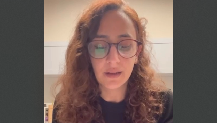 שרון אלוני קוניו בסרטון שבו פנתה לחמאס