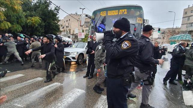הפגנות חרדים בירושלים, 08.12.19