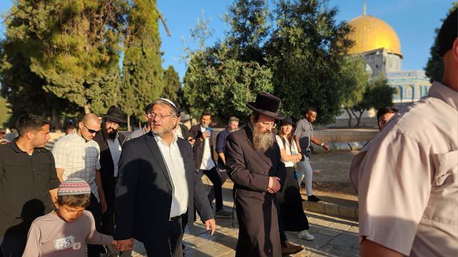 השר בן גביר עלה להר הבית