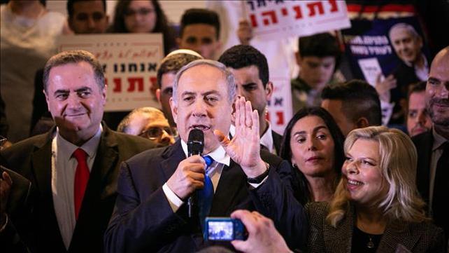 בנימין נתניהו עם שרים בליכוד 