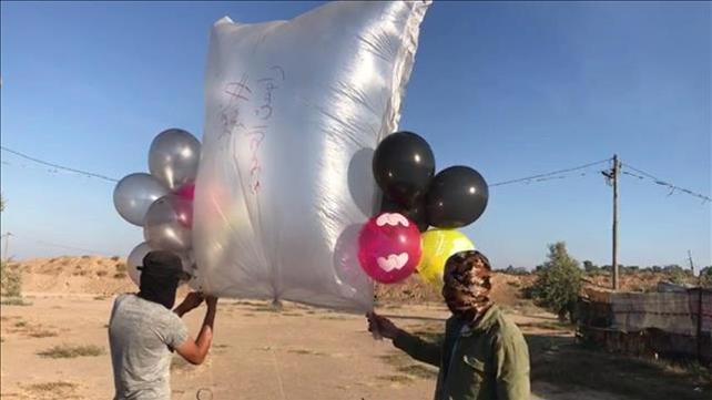 הפרחת בלונים מרצועת עזה, 10.08.20
