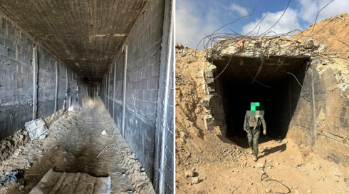 תיעוד: מנהרת ענק נמצאה על ציר פילדלפי סמוך לרפיח