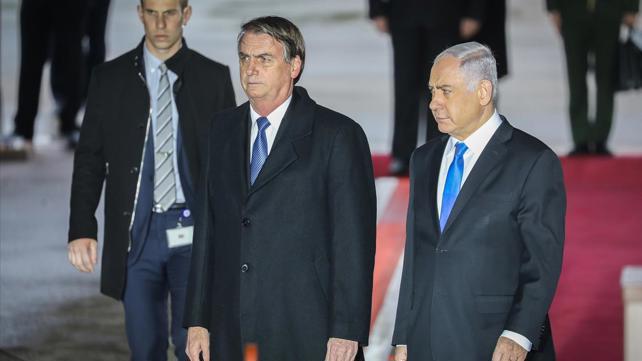 בנימין נתניהו ונשיא ברזיל ז'איר בולסונארו