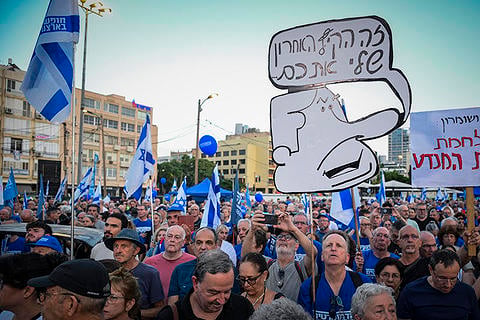 ועידת מפלגת הדמוקרטים בכיכר רבין 