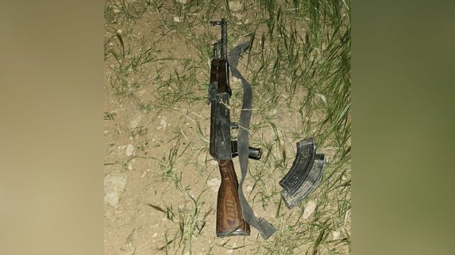 קלצ'ניקוב של פלסטינים שחצו את הגבול לישראל מירדן, 22.03.24