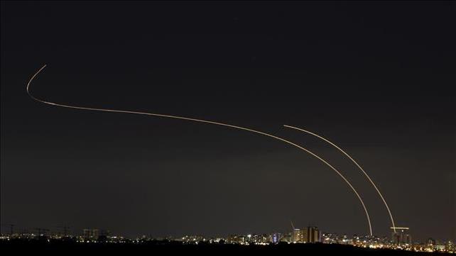 יירוט טילים ששוגרו מעזה לישראל, 14.05.21