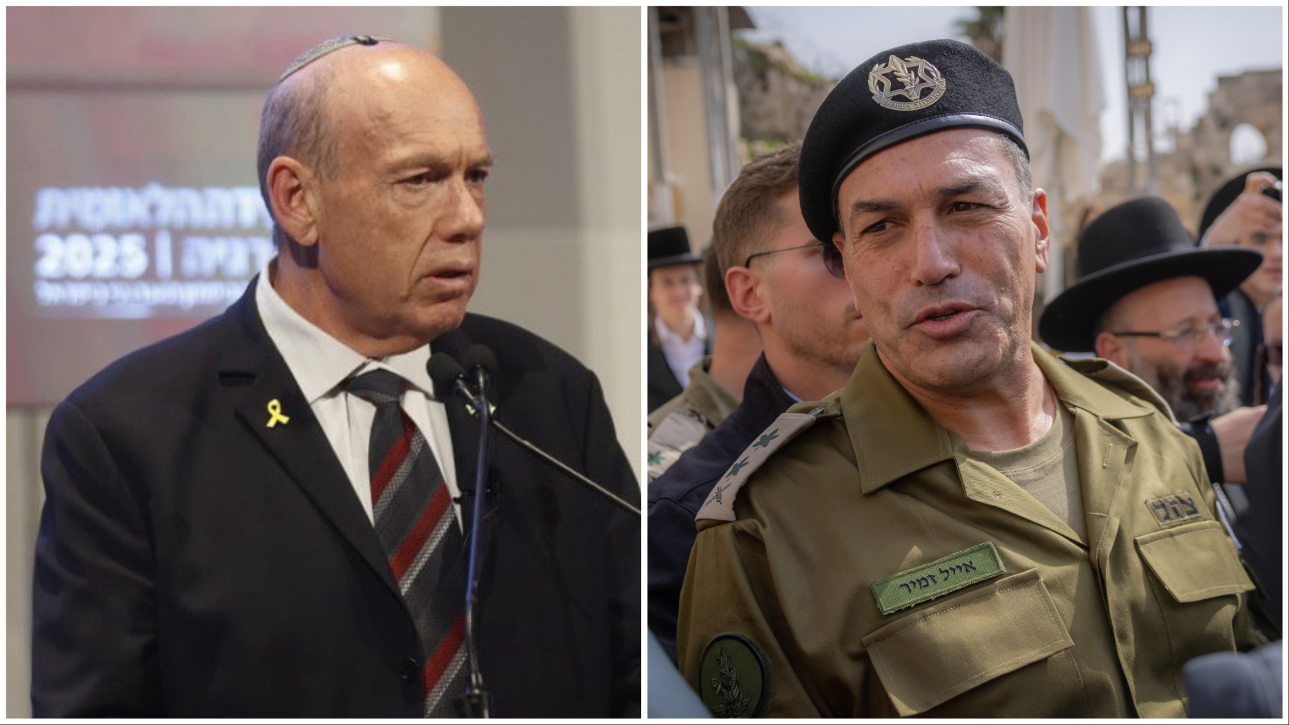 הרמטכ"ל זמיר והמבקר אנגלמן