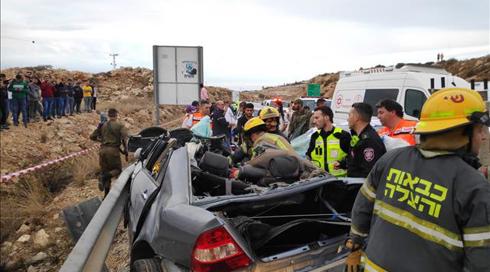 תאונה קטלנית בבנימין: 3 נהרגו, בהם בן 6, בצומת עופרים