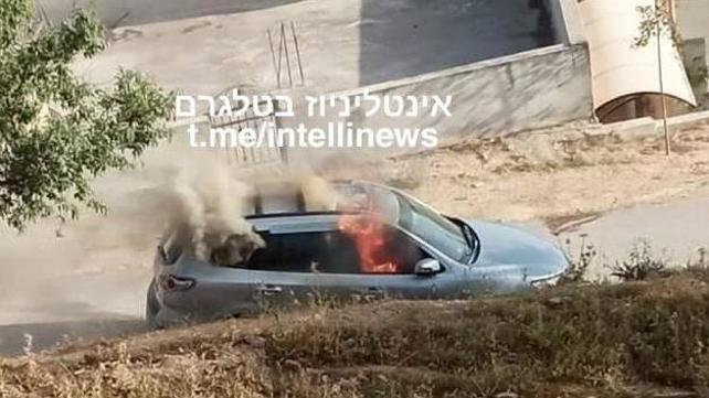 רכב מחבל באש